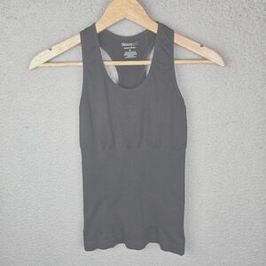 Skinnygirl Women Tank Top M Black Smoothers Shapers Shapewear Seamless Racerback